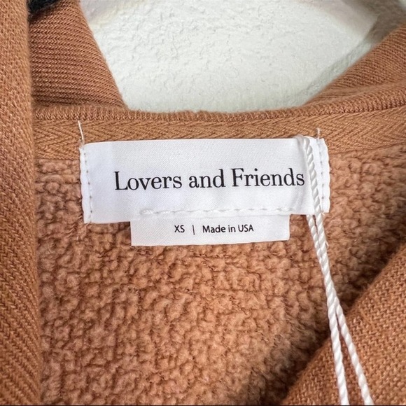 Lovers + Friends OVERSIZED HOODIE Mocha Nude - Picture 9 of 9